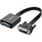 Конвертер відеосигналу UGREEN DVI(24+1) Male to VGA Female Active Converter DVI - VGA 0.3м Black (40259)