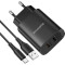 Зарядное устройство BOROFONE BN2 Super Fast 2xUSB-A, 2.1A Black w/Type-C cable (BN2TB)