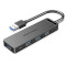 USB-хаб VENTION 5-in-1 USB-A to USB3.0x4/Micro-B Power (CHLBB)