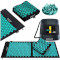 Акупунктурный коврик (аппликатор Кузнецова) с подушкой 4FIZJO Ergo Mat XL Black/Blue (4FJ0384)