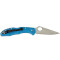 Складаний ніж SPYDERCO Delica 4 Flat Ground Blue (C11FPBL)