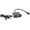 Конвертер відеосигналу VOLTRONIC Micro-HDMI - VGA/Audio Black (YT-C-MHDMI(M)/VGA(F)+AUX)
