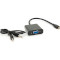 Конвертер відеосигналу VOLTRONIC Micro-HDMI - VGA/Audio Black