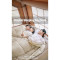 Двомісний спальний мішок NATUREHIKE CNH22SD003 +10°C Beige Left (6927595754610)