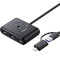 USB-хаб UGREEN CR113 4-in-1 USB 3.0 Data Hub Black (40850)