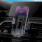 Автотримач для смартфона з бездротовою зарядкою HOCO HW2 Wise Automatic Induction Wireless Fast Charging Car Holder Black