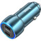 Автомобільний зарядний пристрій HOCO Z48 Tough 2xUSB-C 40W Sapphire Blue w/Type-C to Type-C cable (6931474795045)