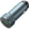 Автомобільний зарядний пристрій HOCO Z49A Level Single Port 1xUSB-A, QC3.0 18W Metal Gray w/Micro-USB cable (6931474795717)