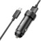 Автомобільний зарядний пристрій HOCO Z49 Level Dual Port 2xUSB-A, QC3.0 18W Black w/Type-C cable (6931474795663)