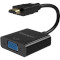 Адаптер ESSAGER Phantom HD Convertor HDMI - VGA v1.3 Black (EZJHV-HY01)