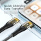 Кабель ESSAGER Interstellar Transparent Design Charging Cable Type-C to Type-C 60W 1м Black (EXCTT-XJ01-P)