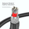 Кабель ESSAGER Interstellar Transparent Design Charging Cable Type-C to Type-C 60W 1м Black (EXCTT-XJ01-P)