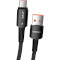 Кабель ESSAGER Sunset Fast Charging Data Cable 6A USB-A to Type-C 66W 3м Black (EXCT-CGC01)