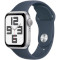 Смарт-часы APPLE Watch SE 2 GPS 40mm Silver Aluminum Case with Storm Blue Sport Band M/L (MRE23QP/A)