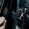 Автотримач для смартфона BASEUS Magnetic Air Vent Car Mount With Cable Clip Silver (SUGX020012)