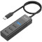 USB-хаб HOCO HB25 Easy Mix USB-C to 1xUSB3.0, 3xUSB2.0