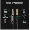 Кабель VENTION AUX Audio Cable mini-jack 3.5 мм 3м Black (BAGBI)