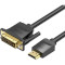 Кабель VENTION HDMI - DVI v1.4 3м Black (ABFBI)