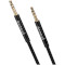 Кабель PROOVE Weft 3.5mm AUX Cable mini-jack 3.5mm 1м Black (WEFT (1M) BLACK)