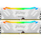 Модуль пам'яті KINGSTON FURY Renegade RGB White/Silver DDR5 6400MHz 32GB Kit 2x16GB (KF564C32RWAK2-32)