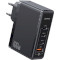 Зарядний пристрій USAMS US-CC163 T50 100W 4 Ports GaN Fast Charger Black (CC163TC01)