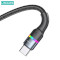 Кабель USAMS US-SJ537 U76 Type-C to Type-C 100W PD Fast Charging & Data Cable 1.2м Black (SJ537USB01)