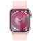 Смарт-годинник APPLE Watch Series 9 GPS 41mm Pink Aluminum Case with Light Pink Sport Loop (MR953QP/A)