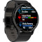 Смарт-годинник GARMIN Venu 3 45mm Slate Stainless Steel Bezel with Black Case and Black Leather Band (010-02784-52)