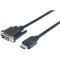 Кабель HDMI - DVI v1.3 1.5м Black (B00543)
