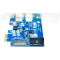 Контролер PCI-E USB3.0 (2ext. 19pin. SATA) (B00559)
