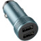 Автомобільний зарядний пристрій HOCO Z49 Level DualPort 2xUSB-A, QC3.0 18W Metal Gray (6931474795618)