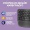 Клавіатура бездротова LOGITECH Wave Keys Ergonomic Keyboard Graphite (920-012304)