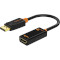 Адаптер CABLETIME 4K 60Hz DisplayPort - HDMI Black (CP21B)