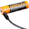 Аккумулятор FENIX Li-Ion 18650 3400mAh 3.6V TipTop, micro-USB зарядка (ARB-L18-3400U)