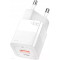 Зарядний пристрій ESSAGER Square Brick 33W 1xUSB-A, 1xUSB-C GaN Travel Charger White (ECTCA-FZB02)