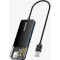 USB-хаб CABLETIME USB-A to 4xUSB3.0, 1xUSB-C Power (CB02B)