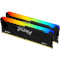 Модуль пам'яті KINGSTON FURY Beast RGB DDR4 3200MHz 32GB Kit 2x16GB (KF432C16BB2AK2/32)