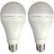 Лампа акумуляторна LED ЕКСЕЛЬСІОР A60 E27 12W 4100K 220V (2 шт. в комплекті)