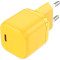 Зарядний пристрій VENTION 30W GaN Fast Charger USB-C, PD3.0, QC4+ Yellow (FAKY0-EU)