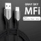 Кабель VENTION USB2.0 AM/Lightning 2.4A 2м Gray (LABHH)