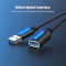 Кабель-удлинитель VENTION USB 3.0 AM/AF Extension Cable 1м Black (CBHBF)
