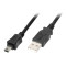 Кабель ASSMANN USB2.0 AM/Mini-BM 1м (AK-300108-010-S)