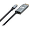 Кабель VINGA USB-C - DisplayPort/USB-C 1.5м Black (VCPVCCD1215PD)