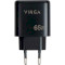 Зарядний пристрій VINGA GaN 65W PD+QC 2C1A ports Wall Charger Black (VCPCHCCA65B)