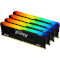 Модуль пам'яті KINGSTON FURY Beast RGB DDR4 3600MHz 128GB Kit 4x32GB (KF436C18BB2AK4/128)