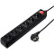 Удлинитель HAMA 6-Way Power Strip Black, 6 розеток, 5м (00137266)