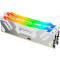 Модуль памяти KINGSTON FURY Renegade RGB White/Silver DDR5 6400MHz 64GB Kit 2x32GB (KF564C32RWAK2-64)