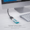 Кабель-подовжувач ESSAGER Extension Cable USB 3.0 Male to Female 2м Black (EXCAM-YTC01)