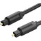 Кабель оптичний (аудіо) VENTION Optical Fiber Audio Cable TOSLINK 1м Black (BAEBF)