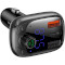 FM-трансмиттер BASEUS T-typed S-13 Bluetooth MP3 Car Charger Black (CCTM-B01/CCMT000101)